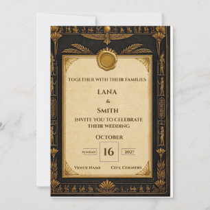 Invitación de Boda de Patrimonio Faraónico Antig