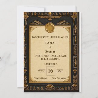 Invitación de Boda de Patrimonio Faraónico | Antig