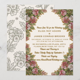 Invitación de boda de Pennsylvania Mountain Laurel