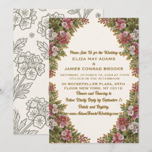 Invitación de boda de Pennsylvania Mountain Laurel
