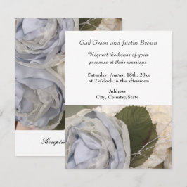 Invitación de boda de peonías