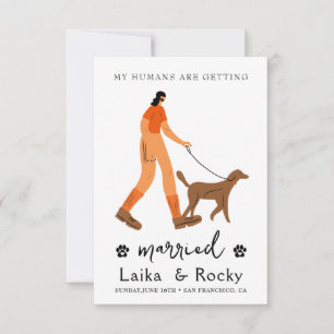Invitación de Boda de Perro