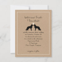 Invitación de Boda de Perros Pastor Alemán