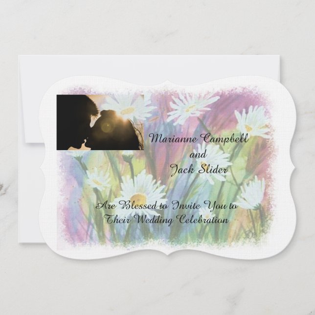 INVITACIÓN DE BODA DE PERSONALIZABLE DE CAMPO DE D (Anverso)
