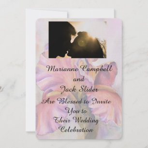 INVITACIÓN DE BODA DE PERSONALIZABLE DE IRIS ROSA