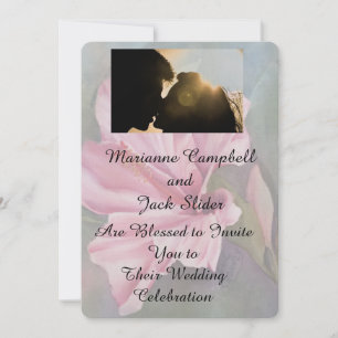 INVITACIÓN DE BODA DE PERSONALIZABLE HIBISCO ROJO