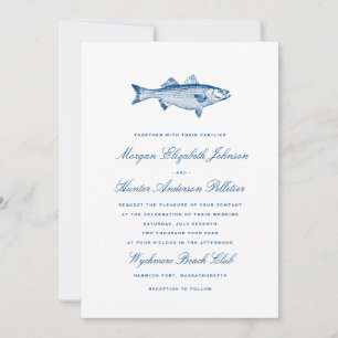 Invitación de boda de pesca Boda náutica