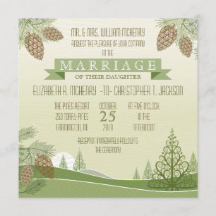 Invitación de boda de piñas