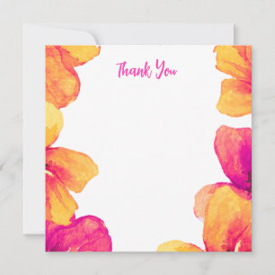 Invitación de Boda de Pink Hibiscus Floral