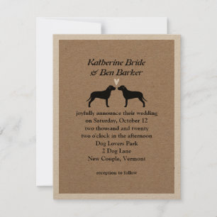 Invitación de Boda de Pit Bulls