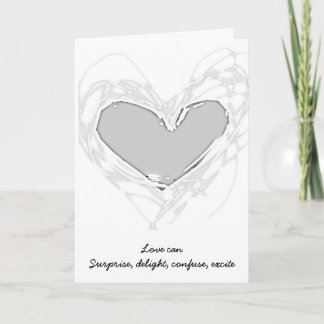 Invitación de boda de plata del corazón para los