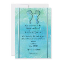 Invitación de boda de playa con caballitos de mar
