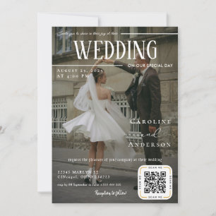 Invitación de Boda de Portada de Revista