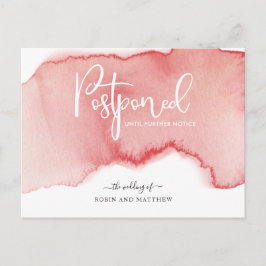 Invitación de Boda de postposición de color de agu