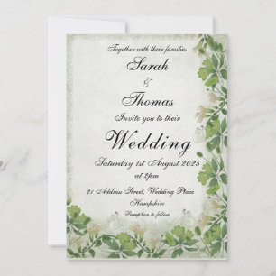 Invitación de boda de pradera vicoriana