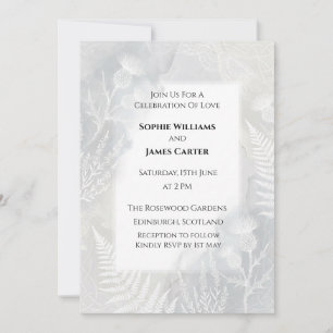 Invitación de boda de prado de flores silvestres