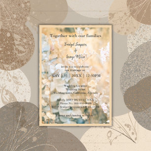 Invitación de boda de prado de flores silvestres p