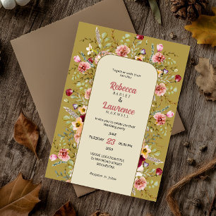 Invitación de boda de prados de primavera verano c