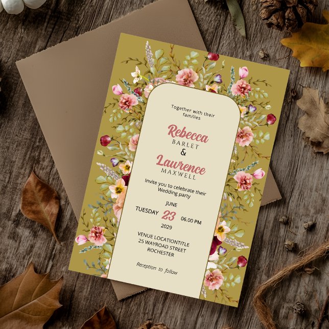 Invitación de boda de prados de primavera verano c (Subido por el creador)