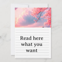 Invitación de Boda de Primavera con Flor de Cerezo