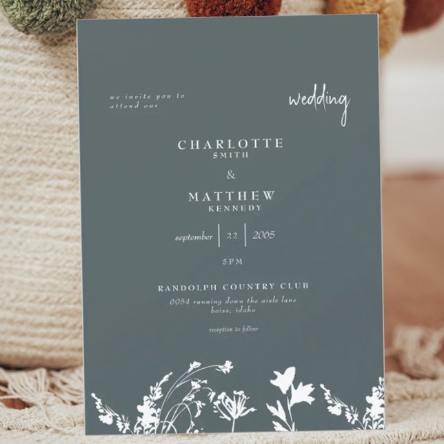 Invitación de boda de primavera poética (Subido por el creador)