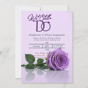 Invitación de Boda de Renovación de Votos Lavanda
