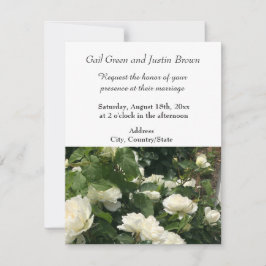 Invitación de boda de Rosas Blancas