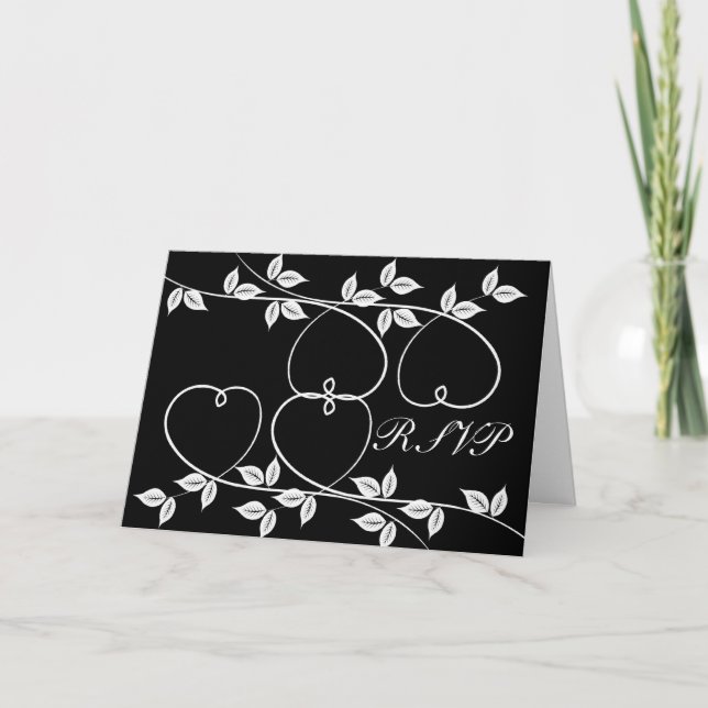 Invitación de boda de RSVP (Anverso)