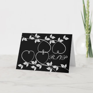 Invitación de boda de RSVP