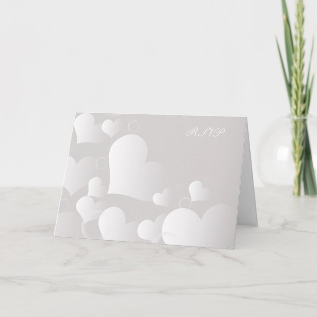 Invitación de boda de RSVP (Anverso)