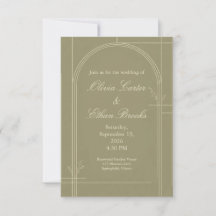 Invitación de Boda de Salvia Botánica