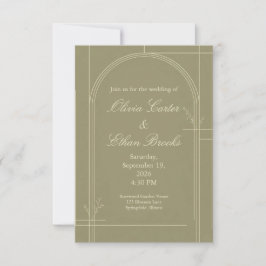 Invitación de Boda de Salvia Botánica