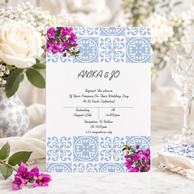 invitación de boda de shower floral rosa (Subido por el creador)