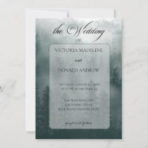 Invitación de boda de Smoky Mountain