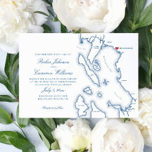 Invitación de boda de Squalicum Boathouse Bellingh
