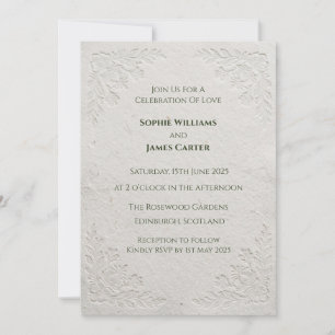 Invitación de boda de tartán celta con cardo escoc