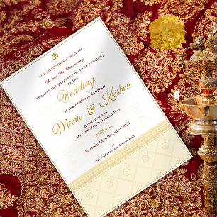 Invitación de Boda de Templo Indio
