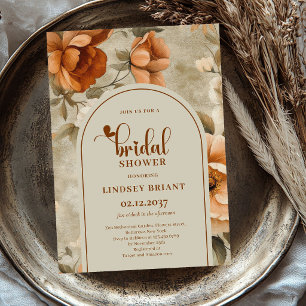 Invitación de boda de terracota de salvia de veran