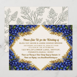 Invitación de Boda de Texas Bluebonnet