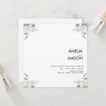 invitación de boda de vegetación de eucalipto