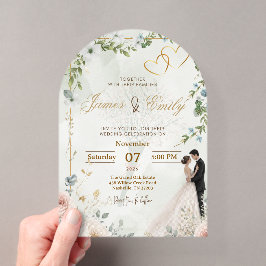 Invitación de boda de vegetación elegante | Flora 