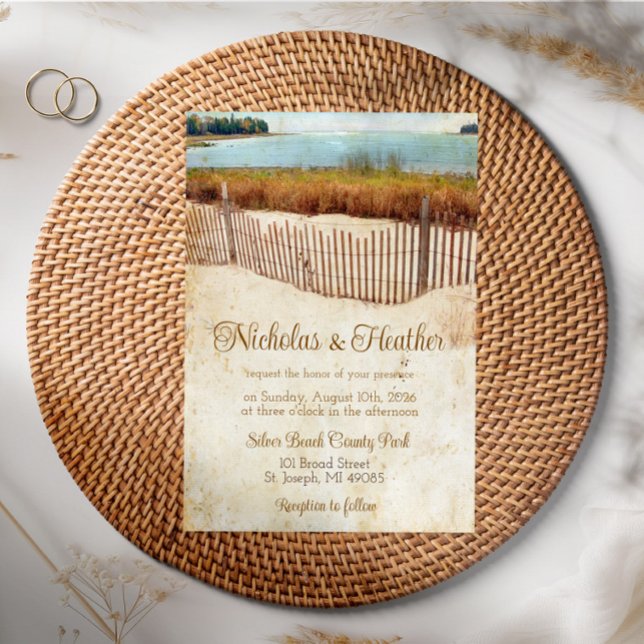 Invitación de boda de verano en Lake Beach (Subido por el creador)