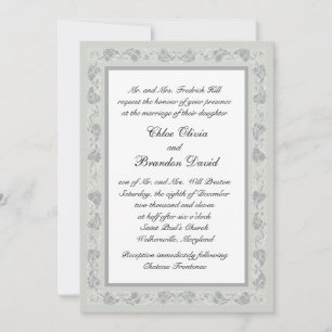 Invitación de boda de vides intrincadas