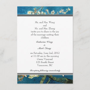 Invitación de boda del Almendro en Flor.