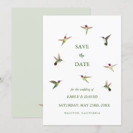 Invitación de boda del colibrí de Anna Guardar la 
