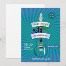 Invitación de boda del Festival de Rock de Verano