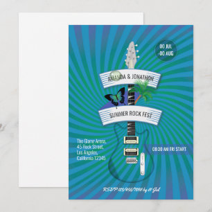 Invitación de boda del Festival de Rock de Verano