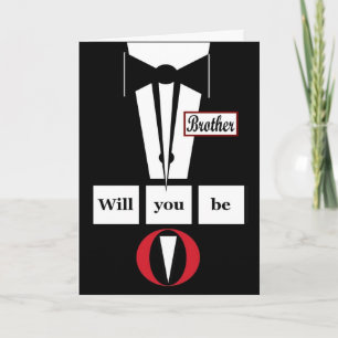 Invitación de boda del HERMANO - PADRINO