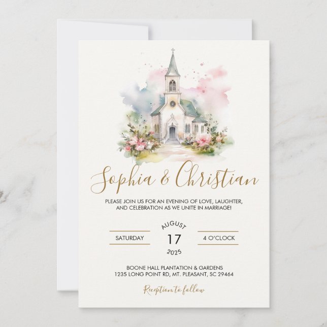 Invitación de Boda del Lugar (Anverso)