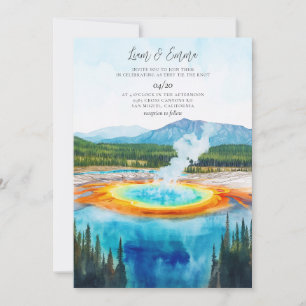 Invitación de boda del PARQUE NACIONAL YELLOWSTONE